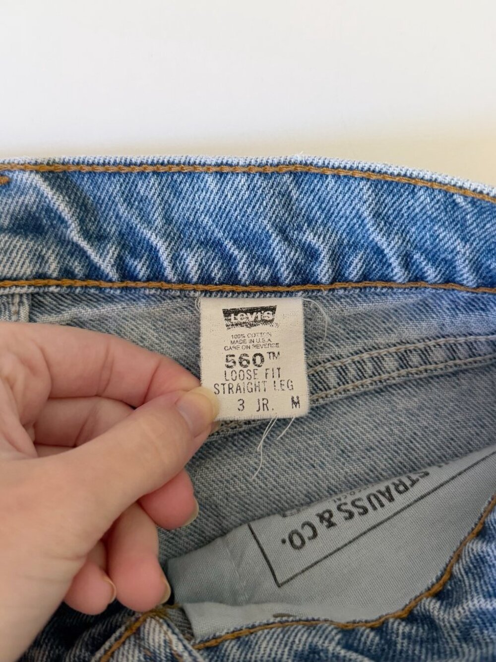 Levi's 560 Vintage '97 Loose Fit Straight Leg Jeans Size 3 JR. M - Picture 10 of 11